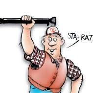 Sta-Rat Cartoon
